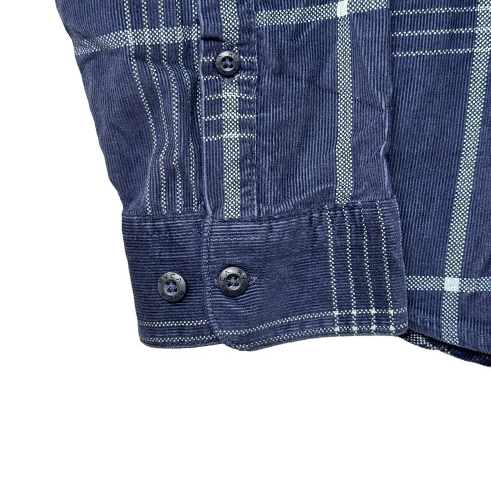 RVCA Corduroy Button Up Shirt size Small